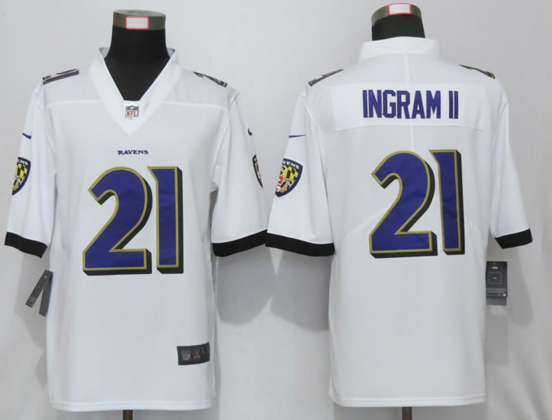 Nike Baltimore Ravens 21 Ingram II White Vapor Untouchable Limited Jersey,We sell and wholesale Nike Baltimore Ravens 21 Ingram II White Vapor Untouchable Limited Jersey on line form chian!